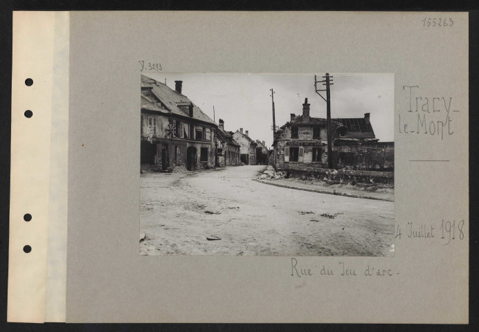 Tracy-le-Mont. Rue du jeu d'arc