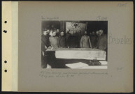Bruxelles. Général Von Bissing, gouverneur général allemand de Belgique et son EM