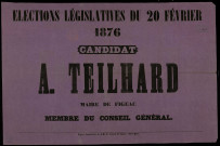 A. Teilhard. Maire de Figeac, membre du Conseil général.