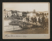 Pont de bateaux à Lagny