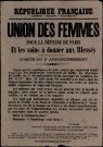 Union des Femmes pour la défense de Paris et les soins aux blessés