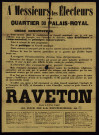 Quartier du Palais-Royal : Candidature Programme Raveton