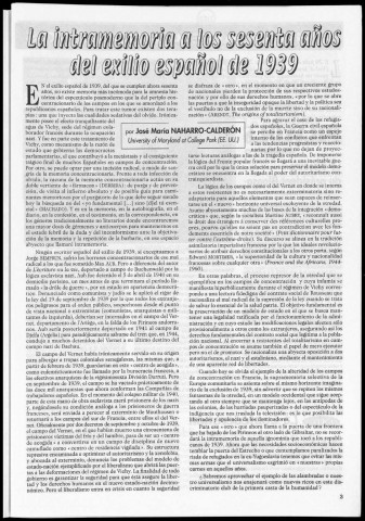 Monument du souvenir de Prayols (1999 : n° 35-36). Sous-Titre : organe de la Confédération d'Amicales Départementales d'Anciens Guerilleros Espagnols en France (F.F.I.)