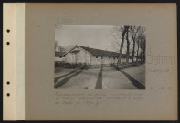 Satory (camp de). Baraquement du génie construit par les troupes allemandes pendant le siège de Paris en 1870-71
