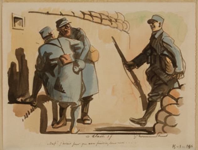 La classe 17. - Ouf ! J'avais peur que vous finissiez sans moi... 15-1-1916