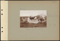 Marvaux-Vieux. Maisons bombardées à Marvaux
