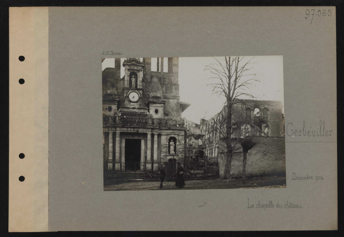 Gerbéviller. La chapelle du château