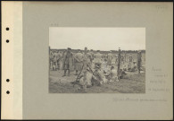 Auve (région d'), Camp Joffre. Officiers allemands gardés dans un enclos