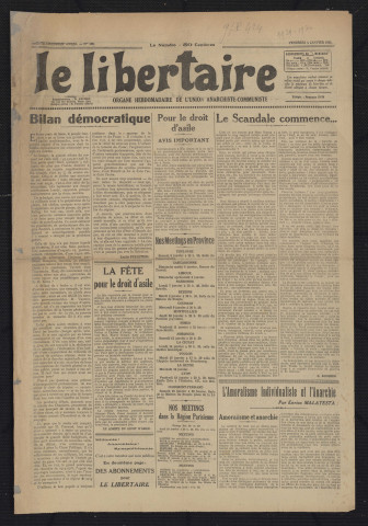 1929 - Le Libertaire