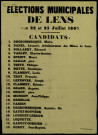 Élections municipales de Lens… Candidats...