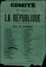 Comité du Salut de la République : Liste de Candidats