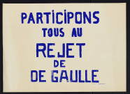 Participons tous au rejet de De Gaulle