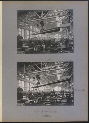 S.l. Artillerie. Atelier des gros canons