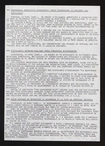 Bulletin hebdomadaire - 1982