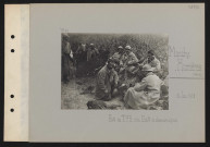 Monchy-Humières (près de). Poste de TPS d'un bataillon de chasseurs à pieds