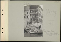Nancy. Rue Saint-Jean. Hôtel Saint-Georges bombardé par avions allemands