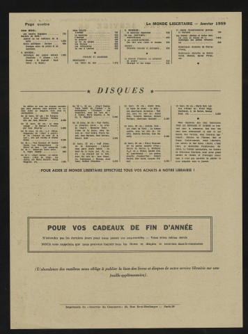 1959 - Le Monde libertaire