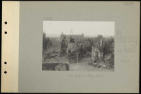 Moussy-sur-Aisne. Une partie du village détruit