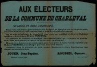 Commune de Charleval : L'opinion publique a dejà désigné M. Léon Verneuil