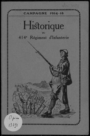 Historique du 414ème régiment d'infanterie