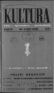 Kultura (1971, n°1 - n°12)  Sous-Titre : Szkice - Opowiadania - Sprawozdania  Autre titre : "La Culture". Revue mensuelle