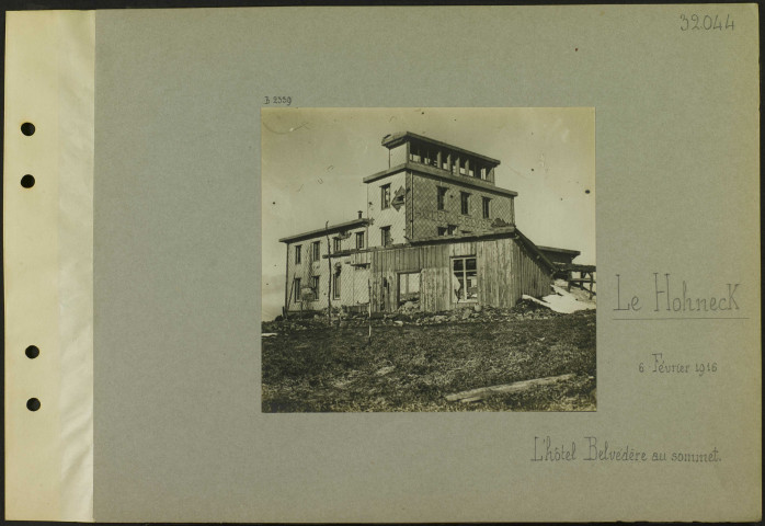 Le Hohneck. L'hôtel Belvédère au sommet