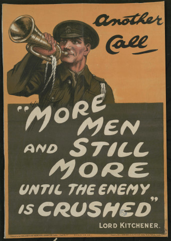 Another call : "More men and still more until the enemy is crushed"