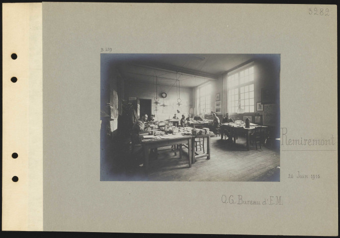 Remiremont. Quartier général. Bureau d'état-major