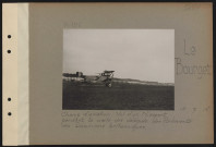 Le Bourget. Champ d'aviation. Vol d'un Nieuport pendant la visite des délégués des parlements des Dominions britanniques