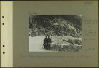 Réservoir de l'Alfeld (Près Sewen). Route du Ballon d'Alsace construite par la 7e armée en 1917. Le deuxième pont