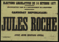 Élections Législatives Arrondissement de Largentière : Candidat républicain Jules Roche