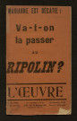 L'Oeuvre - Année 1913 - N°3 au N°52