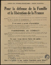 Pour la défense de la famille et la libération de la France