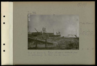 Aniche (Compagnie des mines d'). Sud de Somain. Fosse Saint-Louis détruite par les Allemands. La fosse vue du lavoir