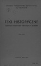 Teki Historyczne (1964-1965; Tome XIII)  Autre titre : Cahiers d'Histoire - Historical Papers
