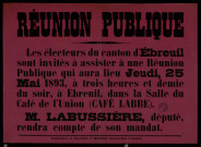 Réunion Publique À Ébreuil M. Labussière