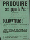 Produire c'est gagner la paix
