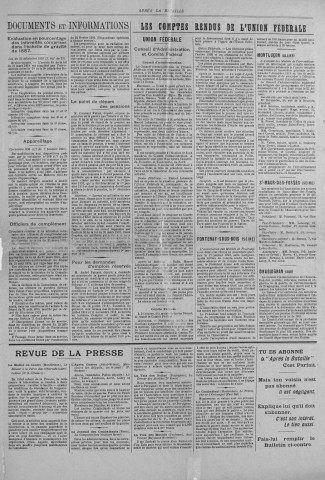 Après la bataille (1920 : n° 61). Sous-Titre : Bulletin officiel hebdomadaire de l’Union fédérale des associations françaises des mutilés réformés…