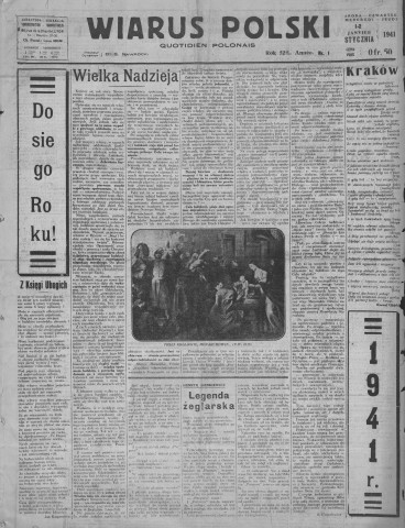 Wiarus Polski (1941; n°1-344)  Sous-Titre : Niezalezne Pismo Robotnicze