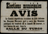 Elections municipales : Réunions publiques Salles du Turco