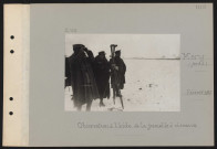 Méry (près). Observation à l'aide de la jumelle à ciseaux