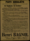 Parti Socialiste : Comité Electoral d'Unité Fédérative du Xve Henri Bagnol