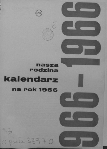 Nasza Rodzina (1966; numéro spécial)