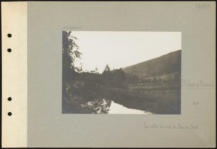 Saint-Jean-d'Ormont. La vallée au pied du Ban de Sapt