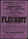 Canton de Vincennes : Candidat Fleuriot Pas d'abstention