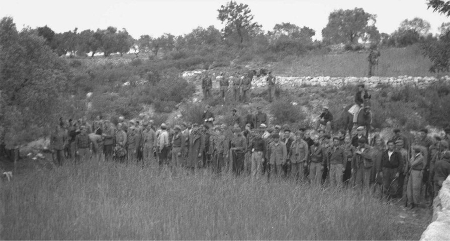 Troupes de renforts de nouveaux mobilisés (espagnols) pour la XIIIe brigade Internationale, avril 1938