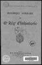 Historique du 41ème régiment d'infanterie