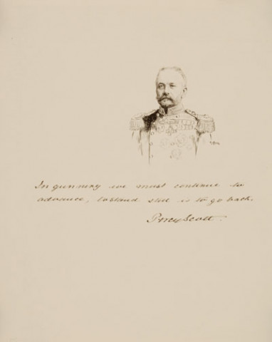 (Amiral Percy Scott, autographe et signature, 22 mars 1911)