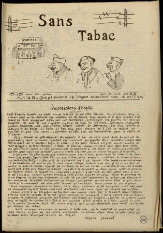 Sans tabac : n° 49, Sous-Titre : Organe aimablement rosse