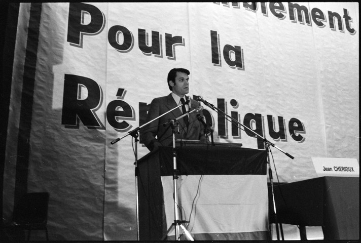 Meeting du RPR avec Jacques Chirac